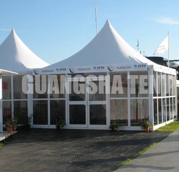 gazebo PVC Tent glass wall GSX-6 6m