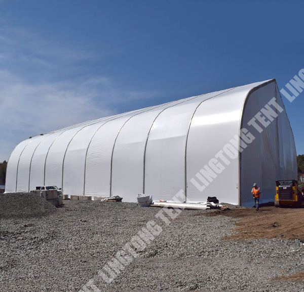 peach Construction Tent Width 25m