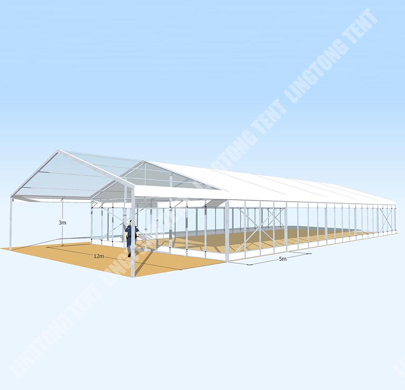 Clear Span Tent GSL-12 Width 12m