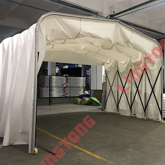5x7m retractable tunnel tent