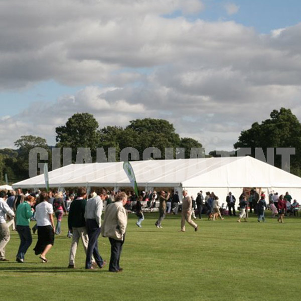 prepare for a large event tent