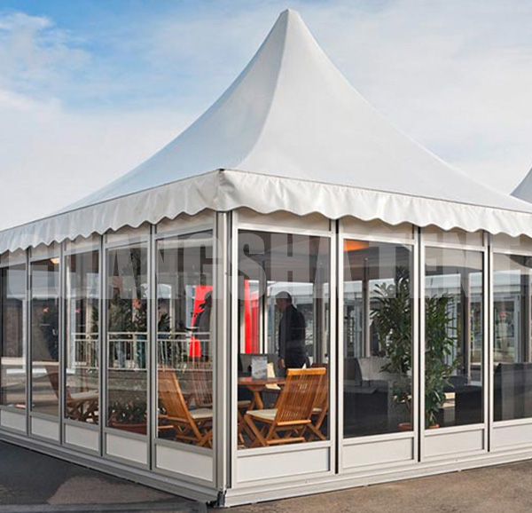 glass gazebo aluminum Tent House GSX-6 6m