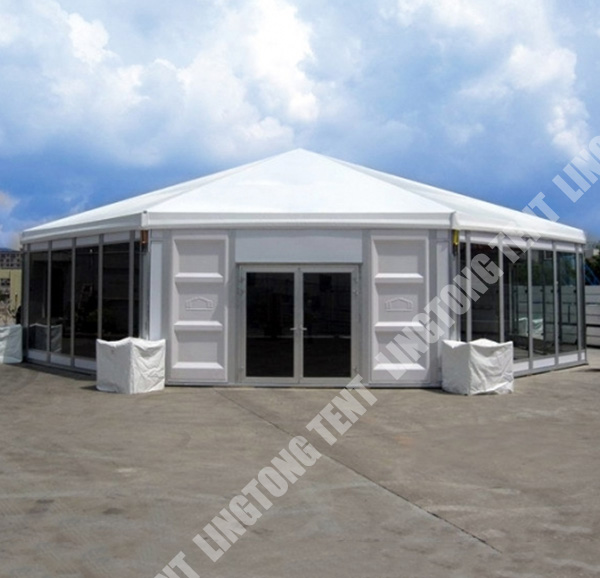 GSXH-flat-5 5m hexagon tent