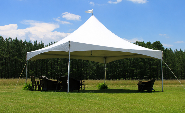 Custom outdoor tent for corporate gatherings and commercial celebrations