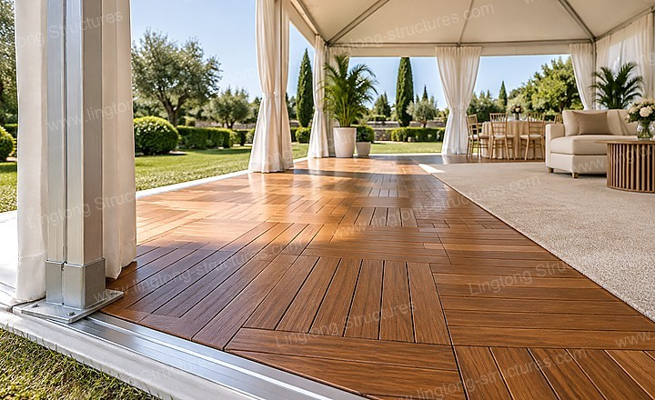 5171792480400872.jpg Event tent wooden flooring and anti-slip mat system